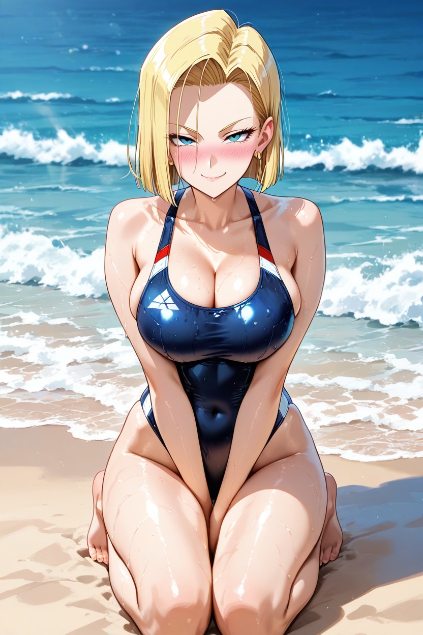 Large_breasts, Breasts, Beach Hentai AI Porn
