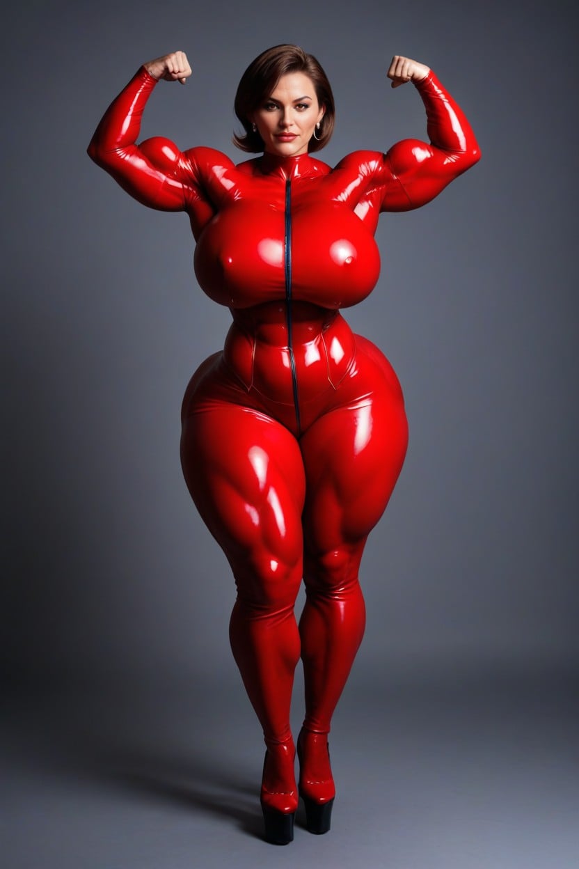 Massive Bbl, Extremely Waist, Simple Background MILF AI Porn