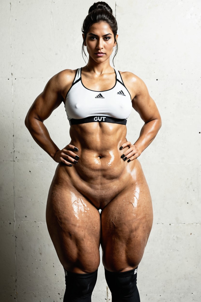 Chubby Bulging Hips, Gigantic Huge Massive Hyper Thighs, Gigantic Hips AI Porn