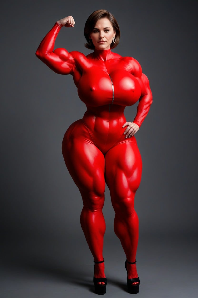 Extreme Hyper Bbl, Full Bodysuit, Bodysuit MILF AI Porn