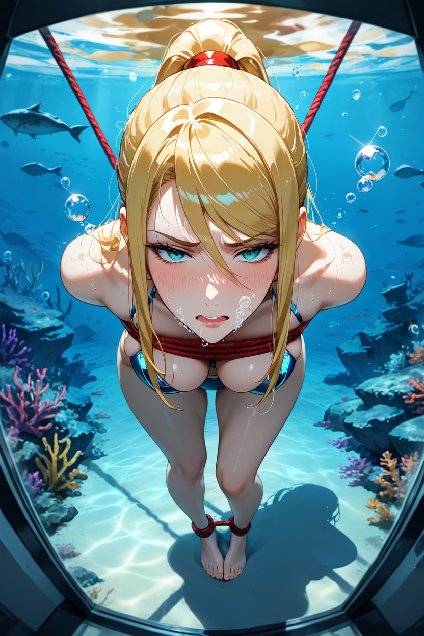 Largo, Feminine Feet, She Is Fully Underwater Hentai IA