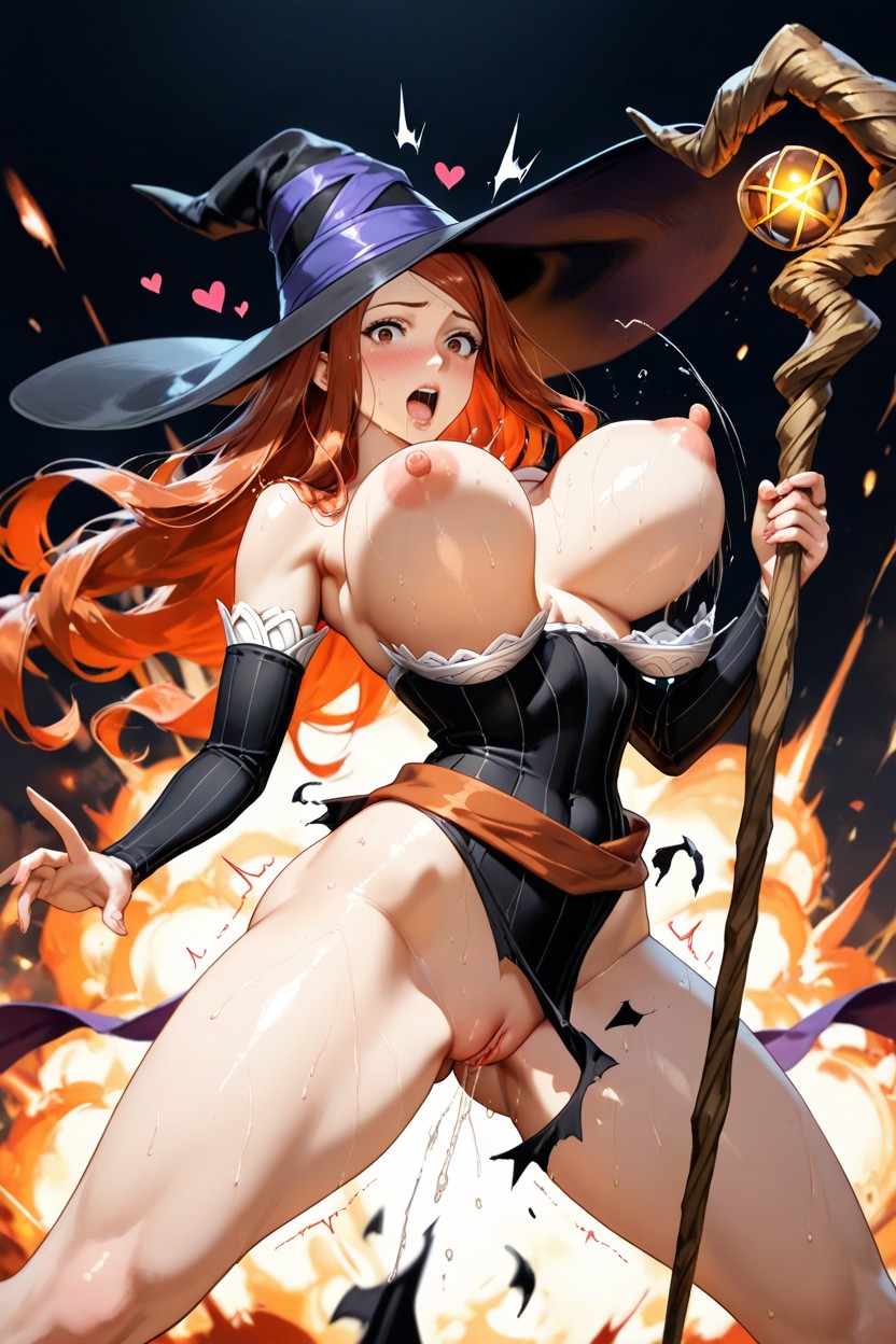 Exploding Costume, Shredded Clothing, Pussy Squirt Hentai IA