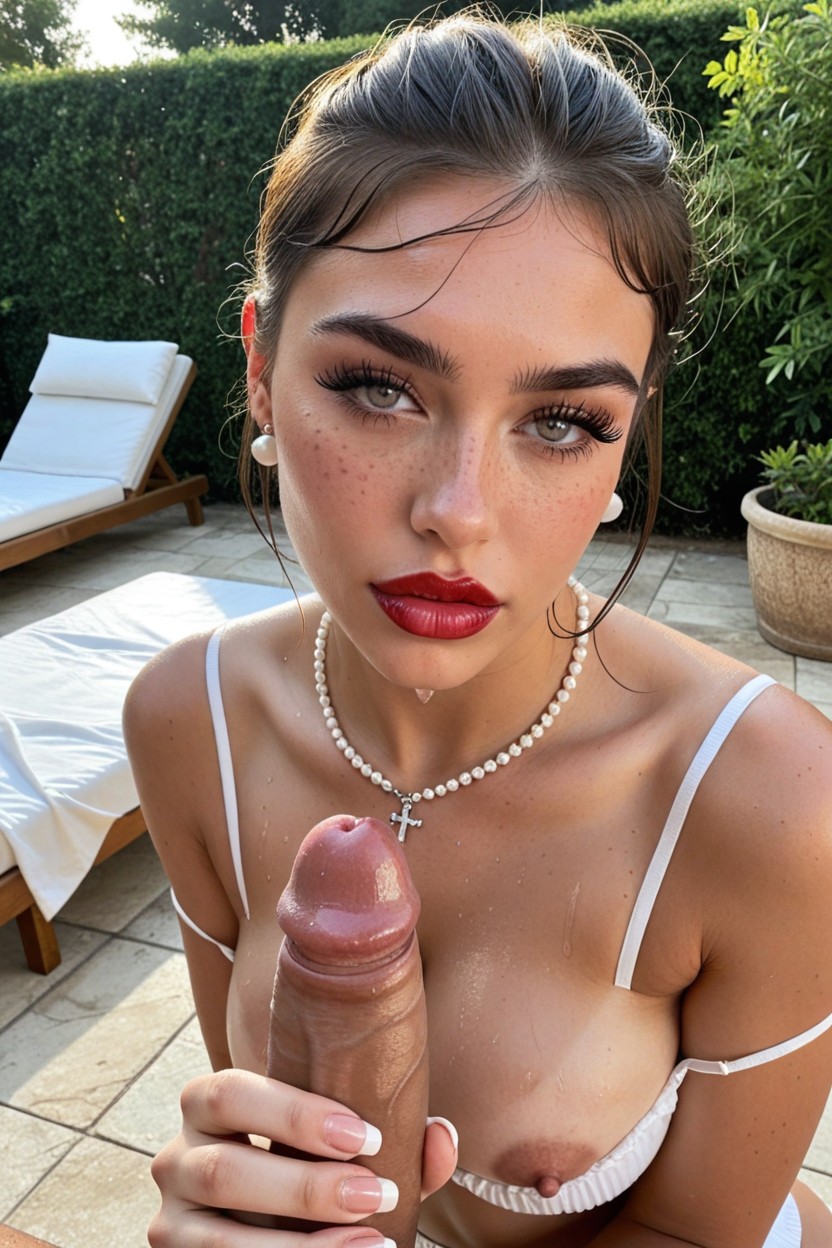 Ultra Detailed Tits, Medium Real Natural Breasts, Party AI Porn