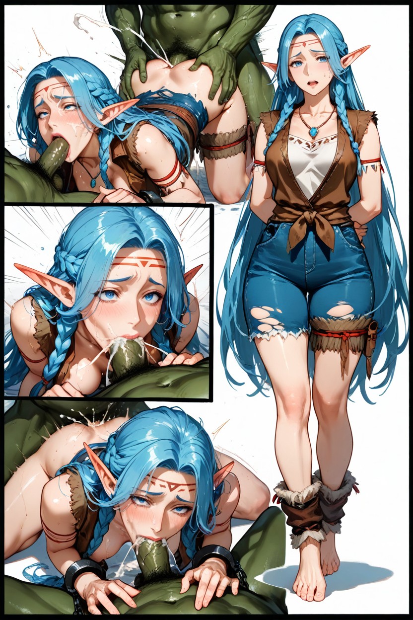 Hyper Tall Woman, 18+, Medium Ass Hentai AI Porn