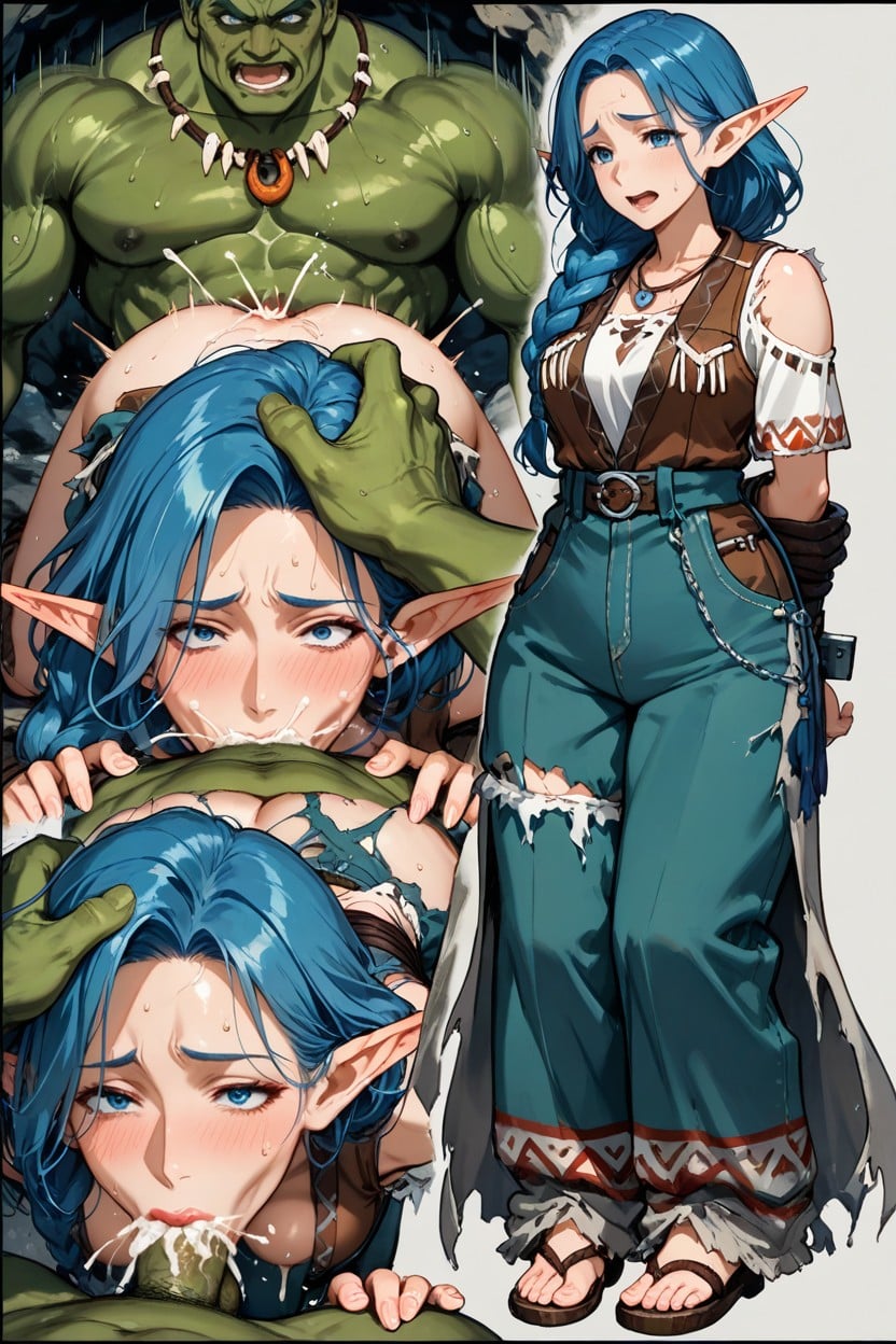 Hyper Long Elegant Legs, Masterful Aesthetic, Thigh Gap Hentai AI Porn