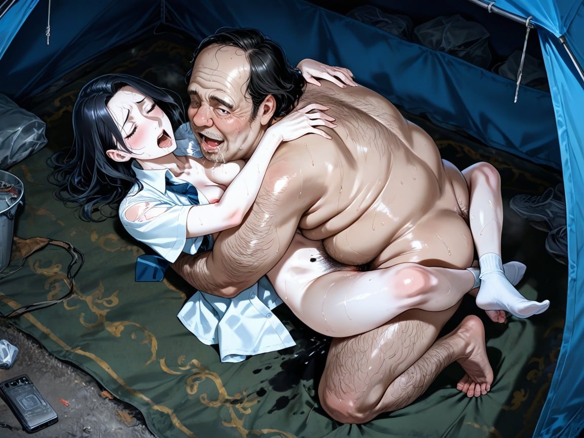 Fucked By A Fucked By Fat Homeless Man, Fat Man With Disgusting Face, Mangas Cortas Hentai IA