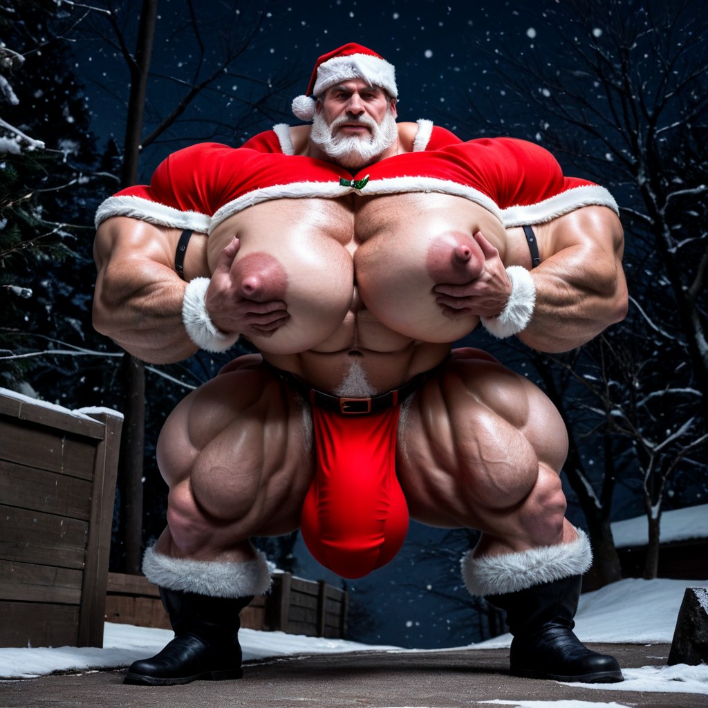 Milk Man Suit, Hyper Breasts, Extremely Large Ass AI Gay Porn