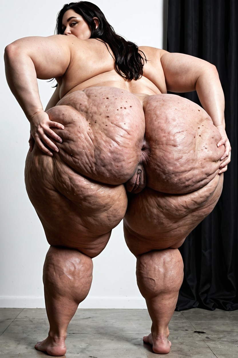 Standing, Full Body, Forward View BBW AI Porn