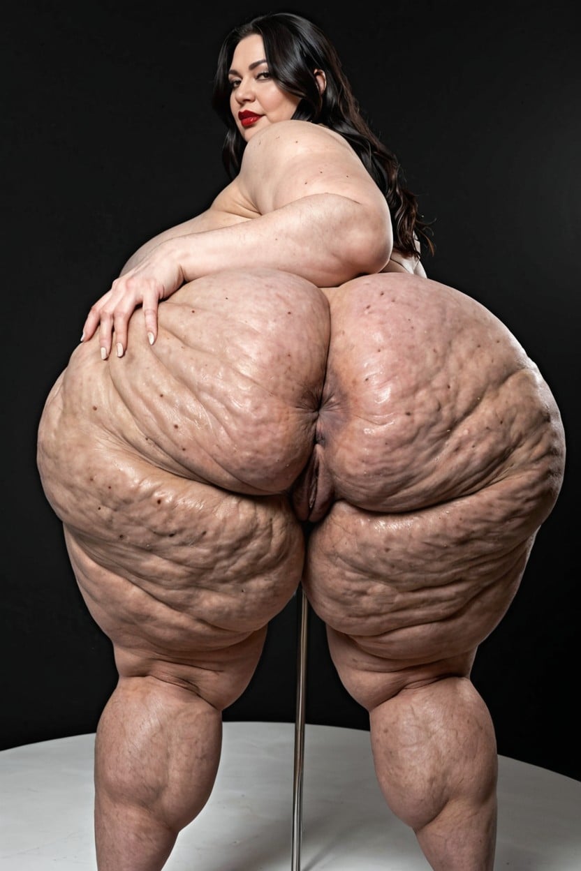 18+, Anus Open Wide, Sagging Thighs Porno BBW IA