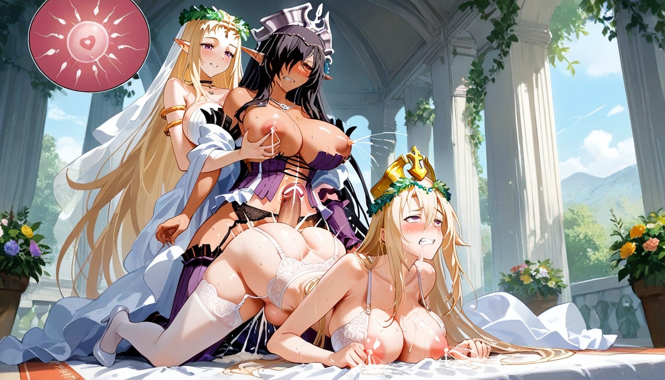 Heavily Sweating, Anime-like Art Style, Sunny Day Hentai IA