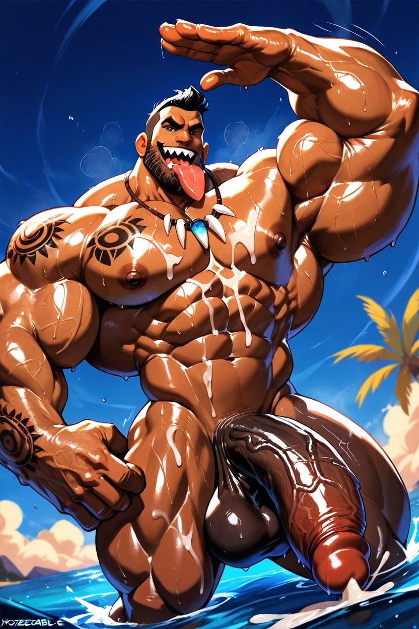 Scary, Huge Fingers, Cumshot AI Gay Porn