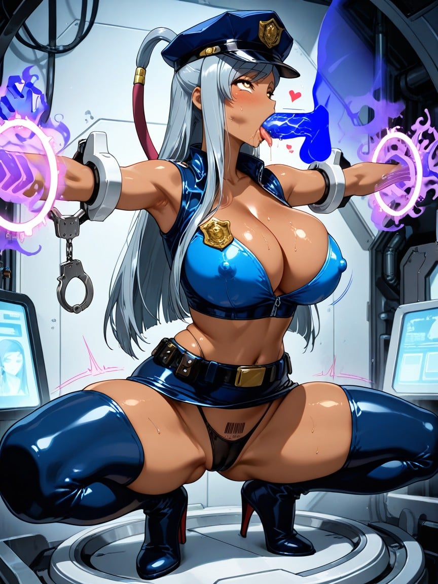 Large Breasts, Ghost Hands, Limbs Inside Machine Hentai AI Porn