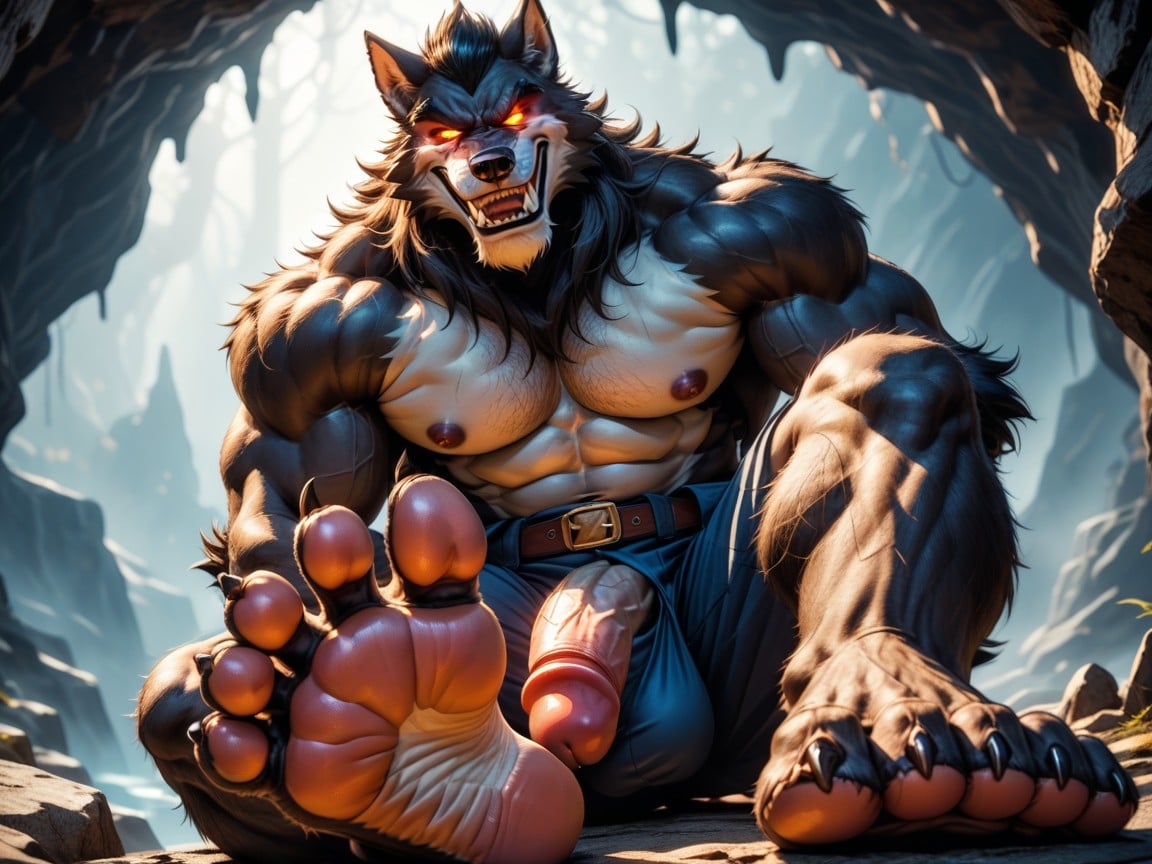 Rugged, Paw Soles, Arrogant & Smug AI Gay Porn