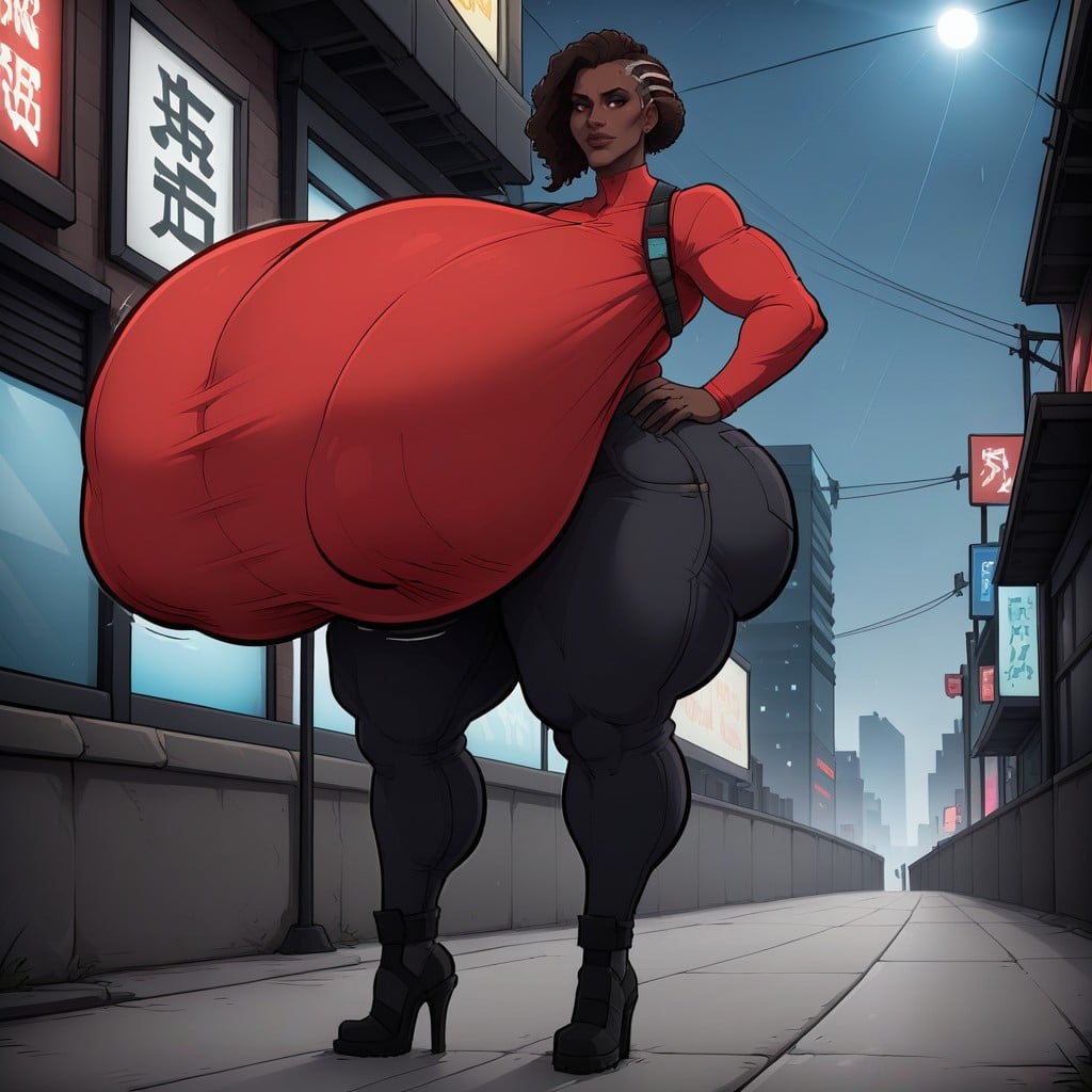 Side View, Ssbbw, Sparrow Style AI Porn