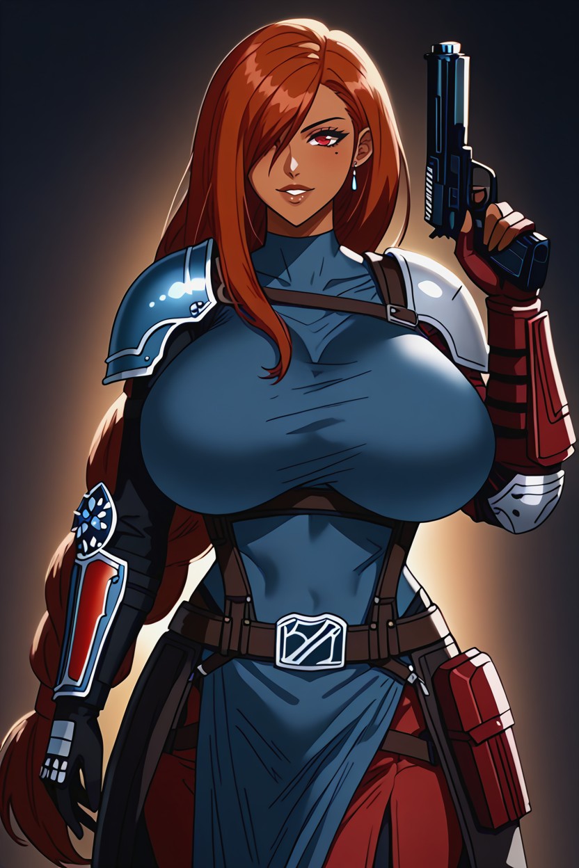 Dark Red Hair, "kim Possible From Kim Possible", Sword Hentai AI Porn