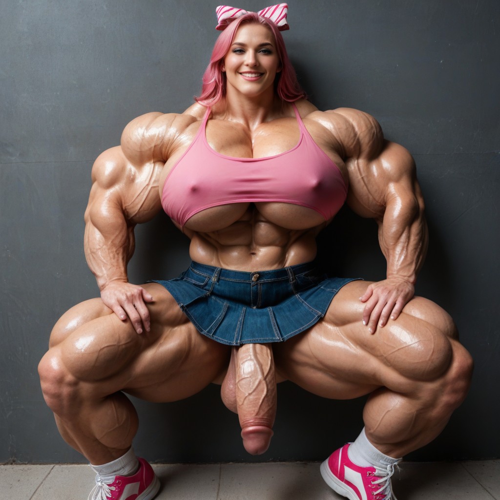 Excité, Exaggerated Big Butt, Thicc Porno IA transsexuelle