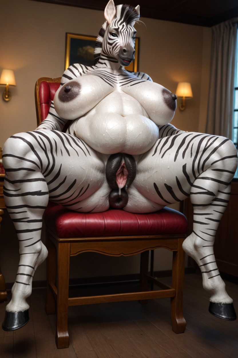 Dynamic Pose, Plump Lips, Extremely Puffy Pussy Furry AI Porn