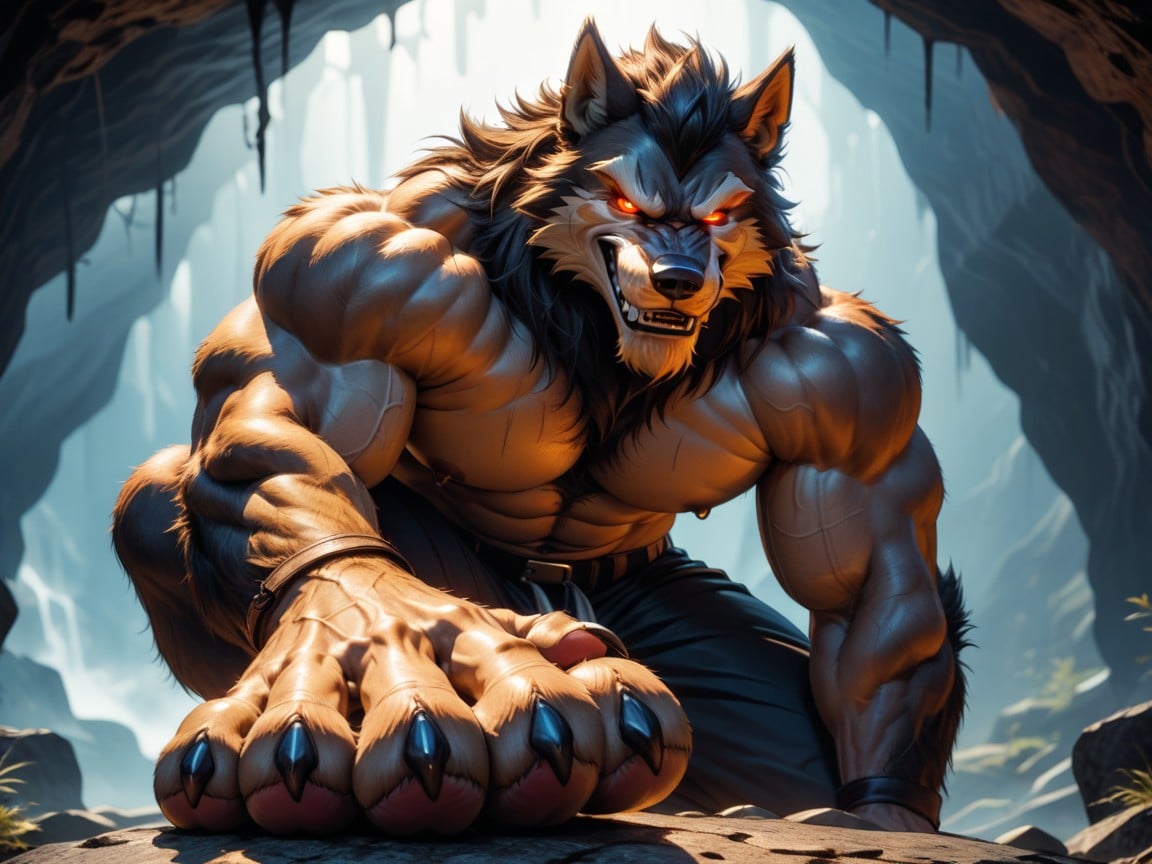 Red, Paw Soles, The Paw Soles Fill The Image AI Gay Porn