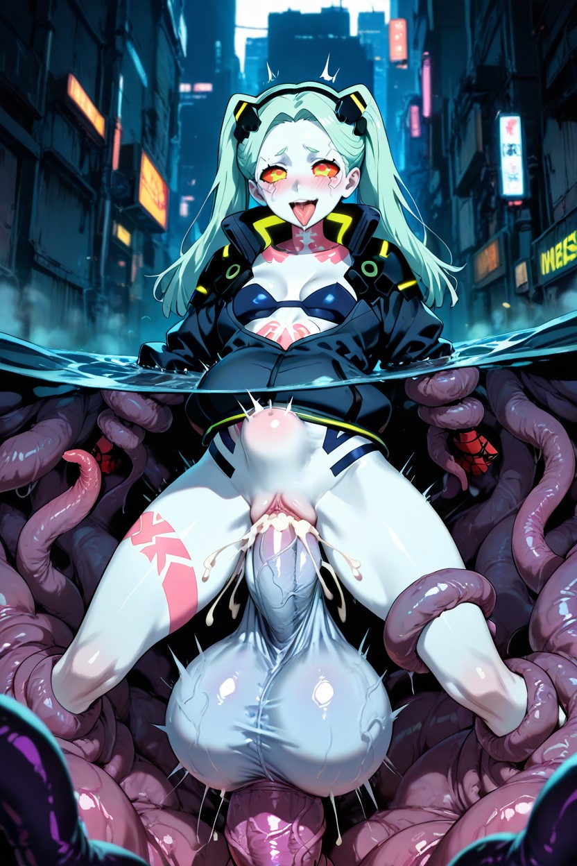Tentacles Around Cock, Solo, 18+ AI Porn