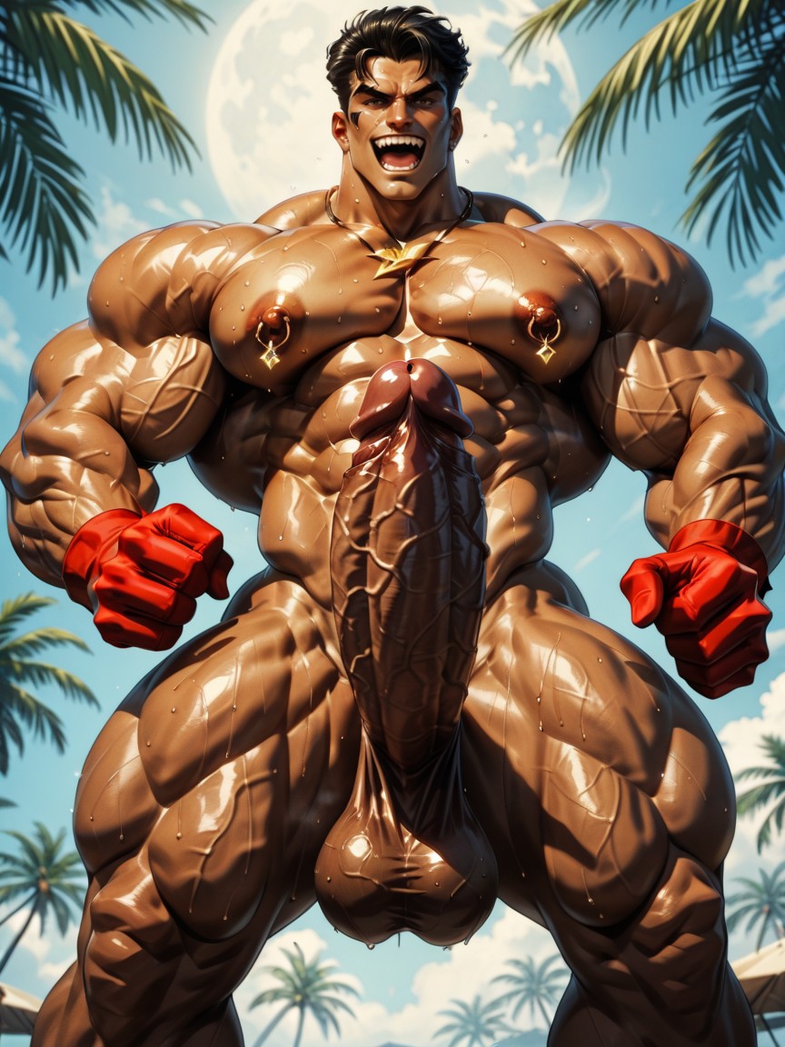 Massive Nipples, Nude, Veiny Body AI Gay Porn