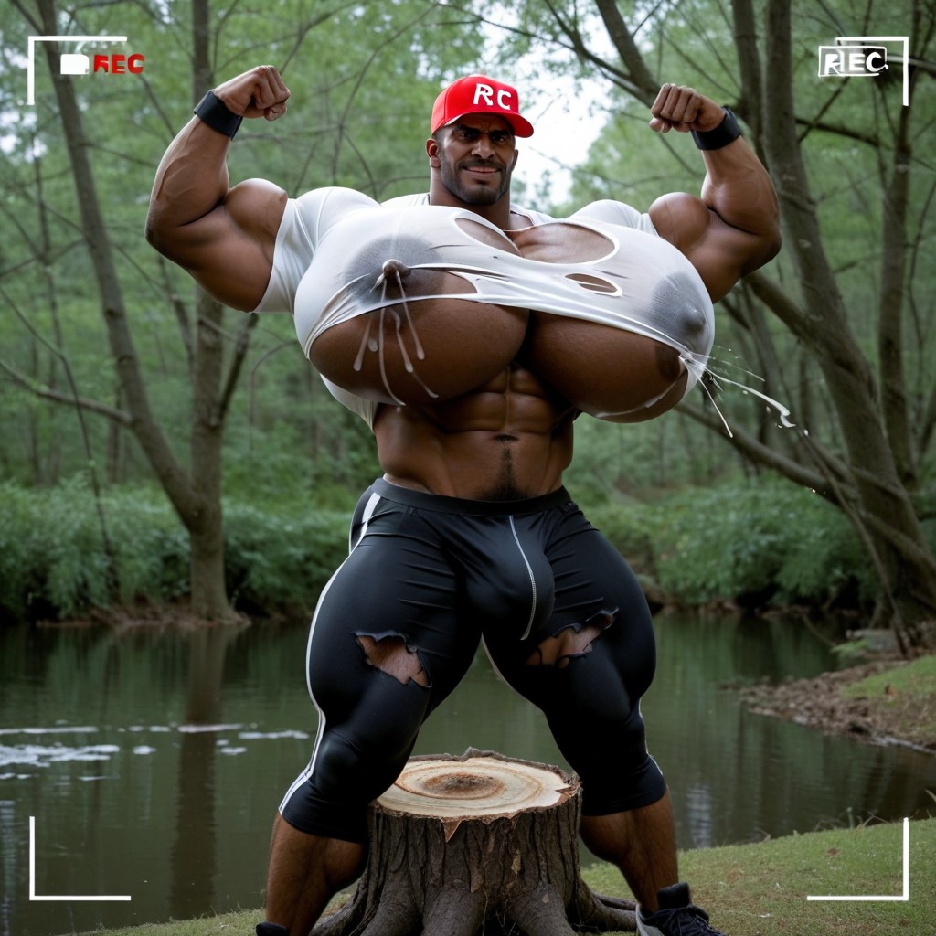 Red Baseball Cap, Solo, Hyper Bulky Porno IA Gay