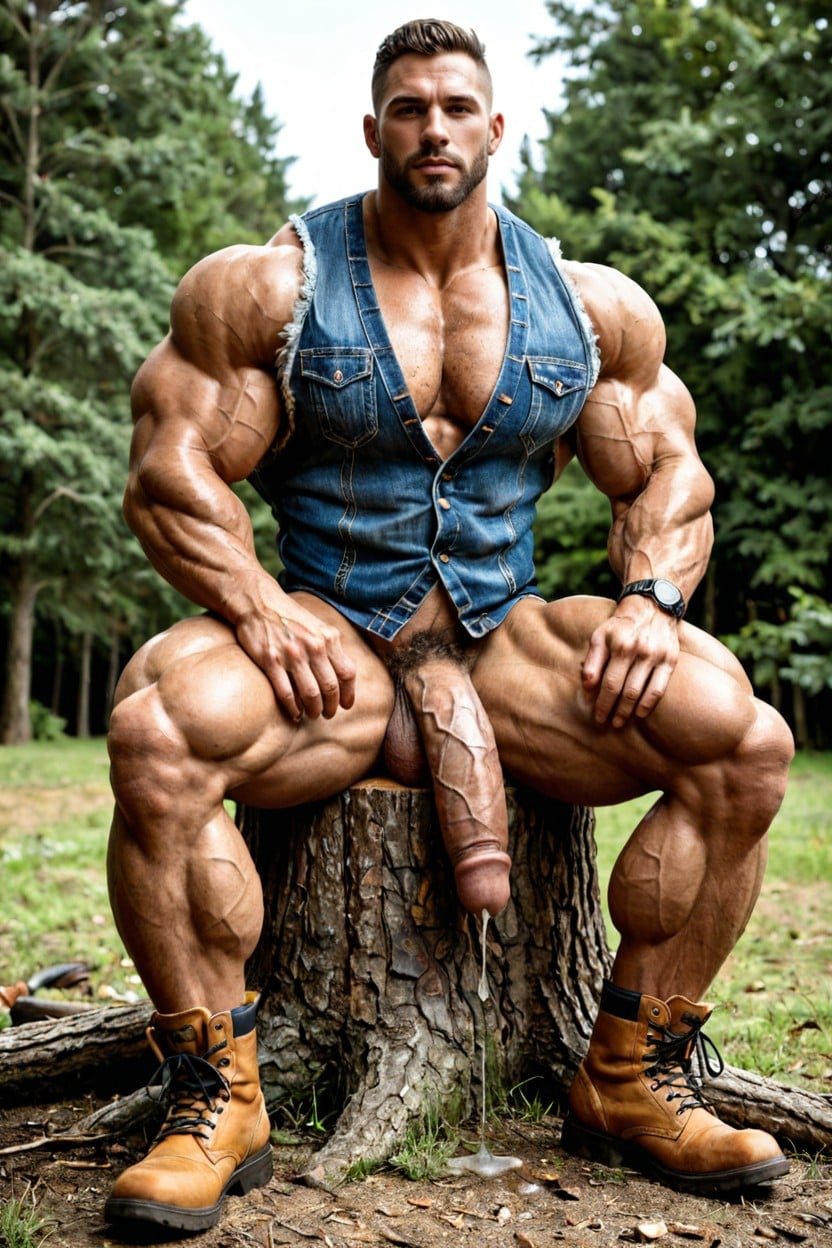 Giant Heavily Muscled Full Body, Enormous Bulging Chest, Glistening Sweat AI同性戀黃片