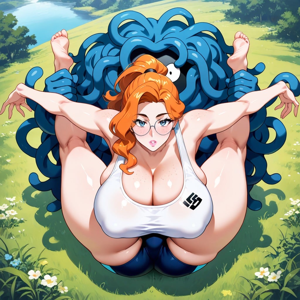 Full Thighs, Round Glasses, Cara Confundida Porno gay IA