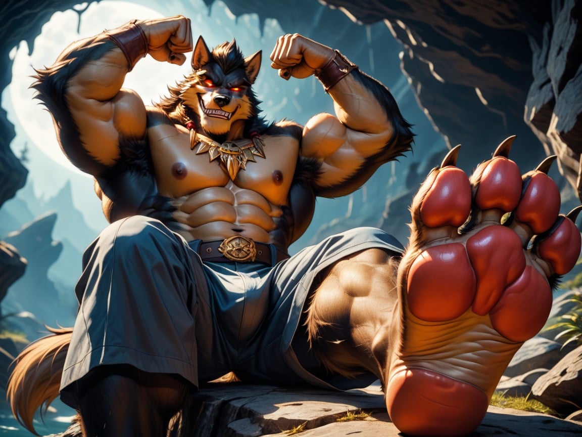 Furry Foot Paws, Who Is A Muscular, Massif Porno IA Gay