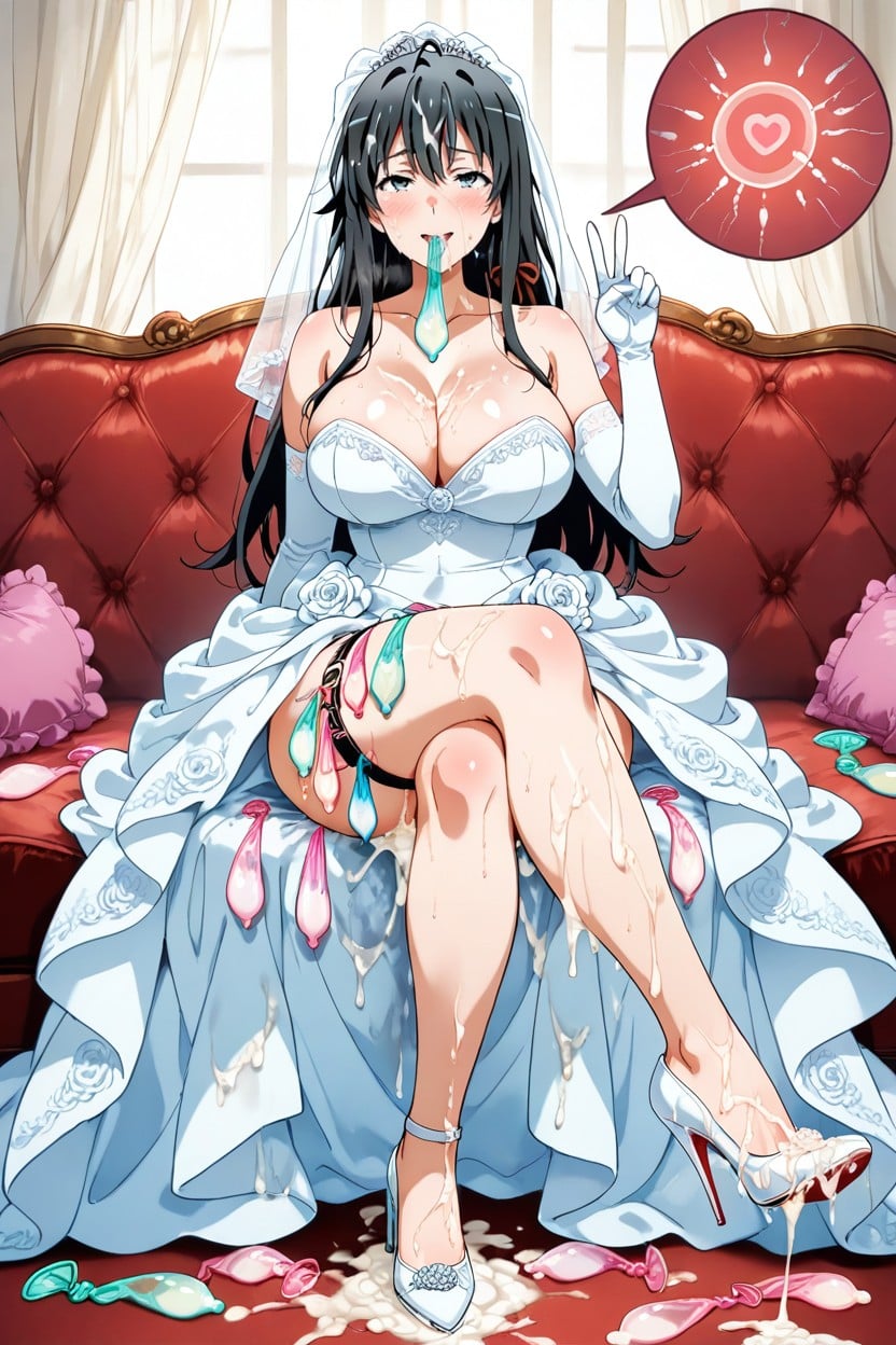 Cum On Feet, Cum On Hair, Clothes Covered On Semen Hentai AI Porn