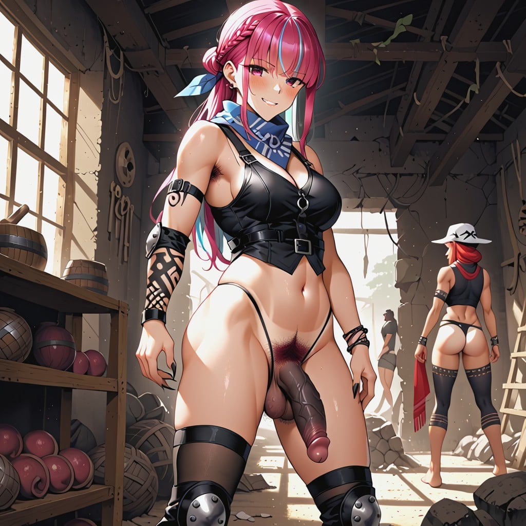 Bandana, Knee Pads, Collar Hentai AI Porn