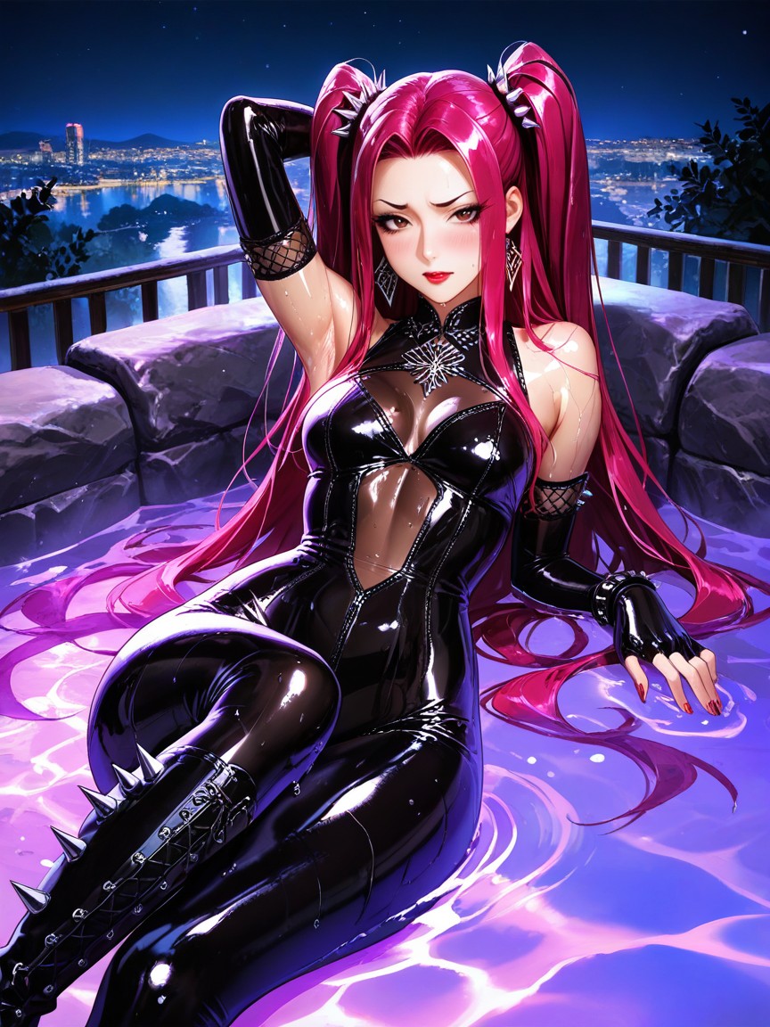 Fierce Massive Eyes, Facing The Viewer, Sheer Shoulders Hentai AI Porn