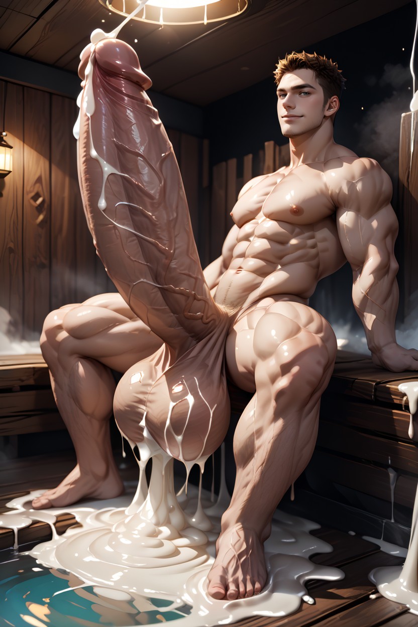 Waist, Growing Cock, Excessive Cum Porno IA Gay