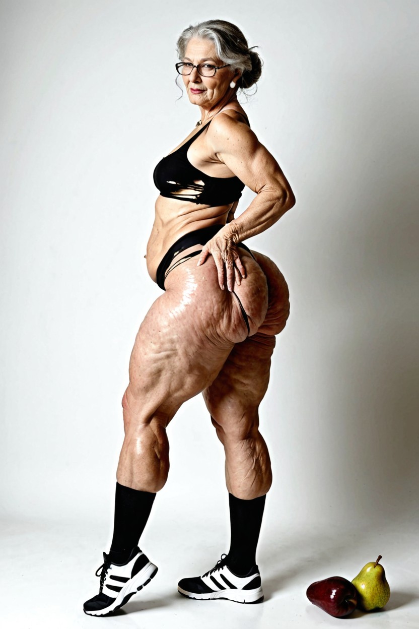 Full-length Photo, Moño, Extremely Fat Inner Thighs Porno IA