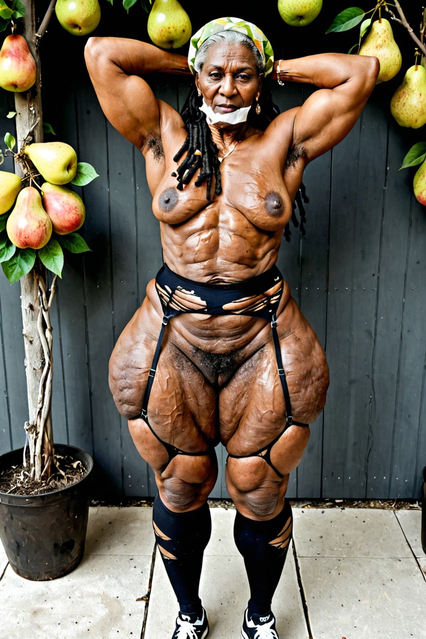 Extremadamente Pesado En La Parte Inferior, Gigantic Hips, Nude Porno IA