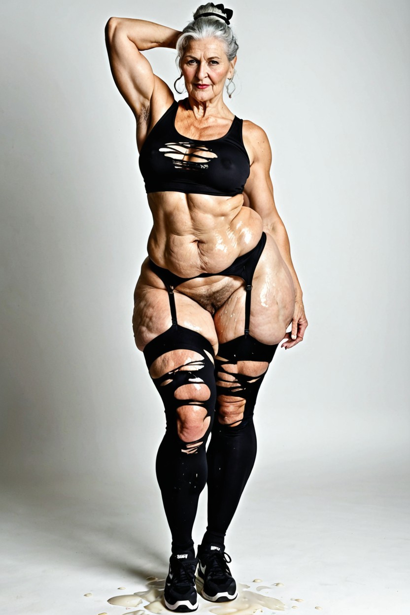 Legs, Standing Facing Viewer, Wearing Sports Shoes AI Porn