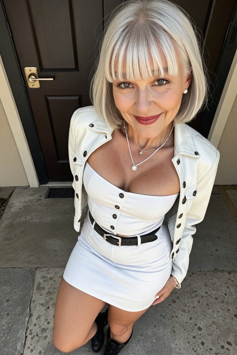 Goddess, Shortbob Hair, Skirt AI Porn