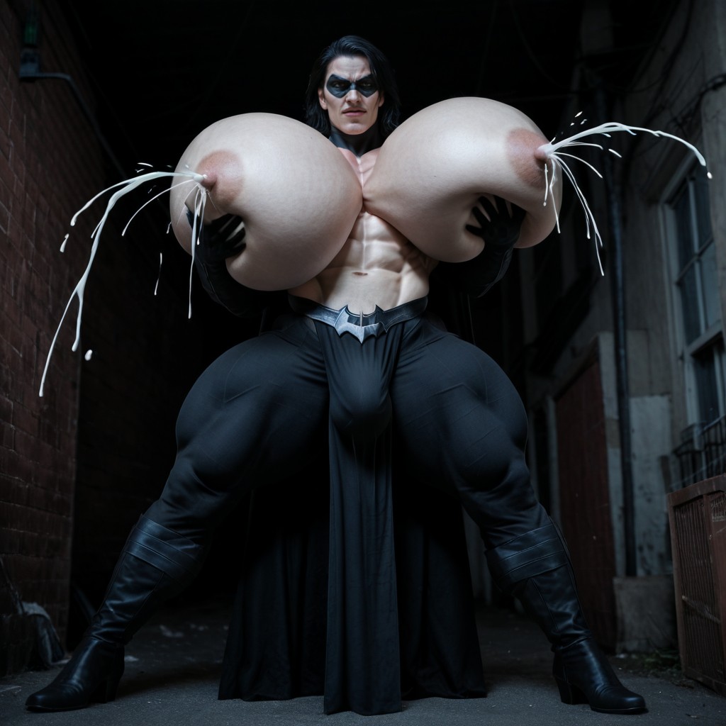 Nightwing Mask, 25+, Ganzkörper KI Schwulenporno