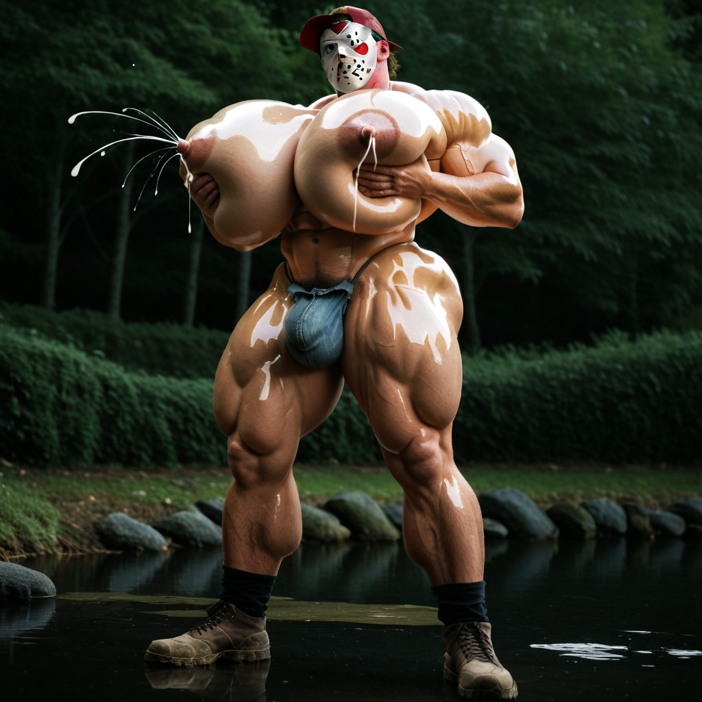 極端なボトムヘビー, Massive, Jean Thong ゲイAIポルノ