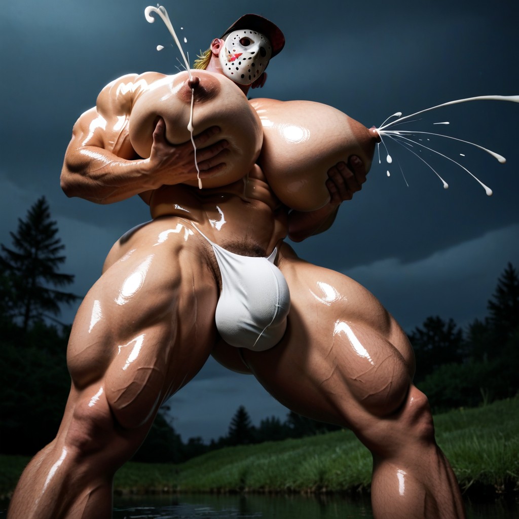 Jean Thong, Jason Voorhees Costume, おっぱいを掴む ゲイAIポルノ