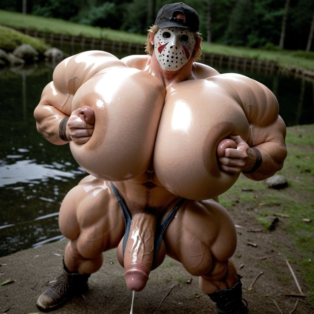 Blonde, Jason Voorhees Ski Mask, De Abajo Hacia Arriba Porno gay IA