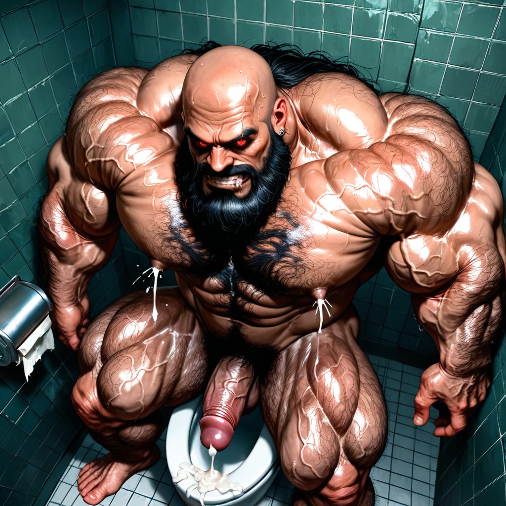 Correct Anatomy, Square Jaw, Huge Hairy Pecs Porno IA Gay