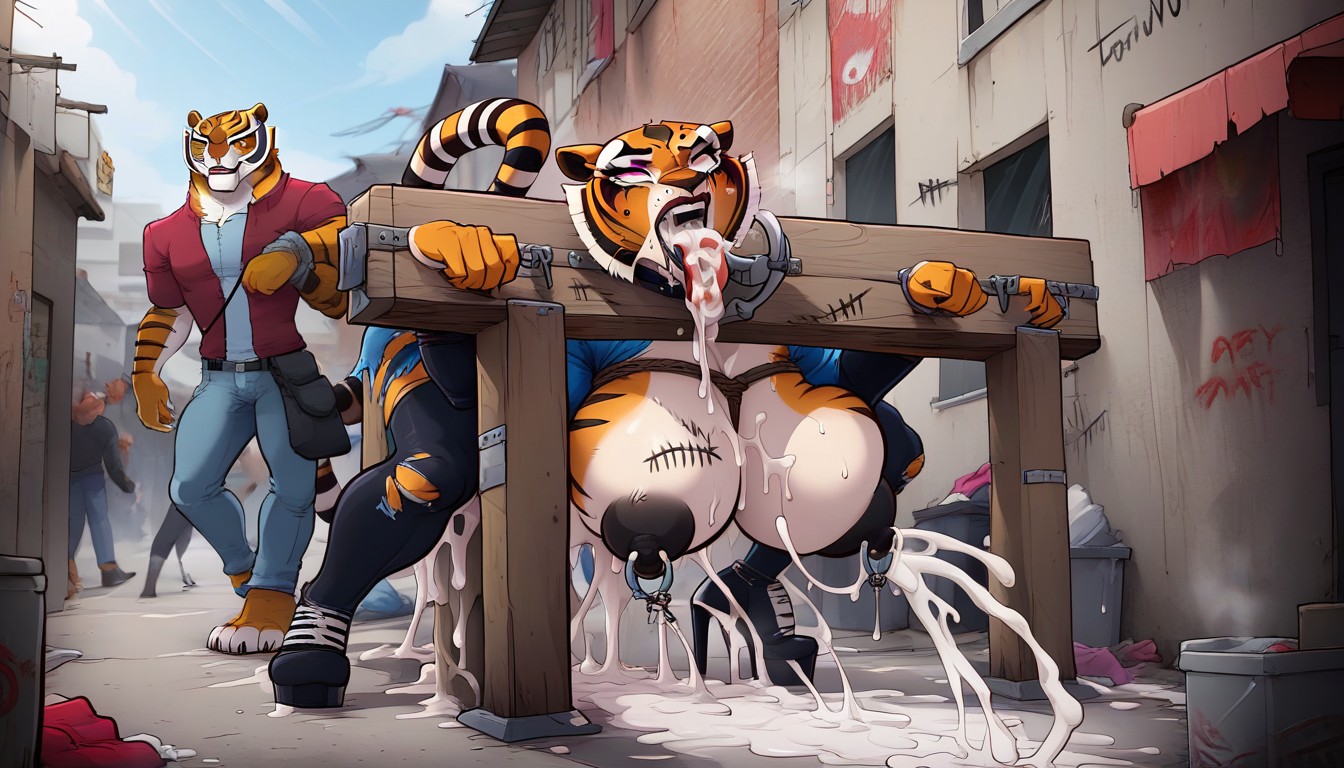 Excessive Creampie, Full Body, Ultra High Resolution Furry AI Porn