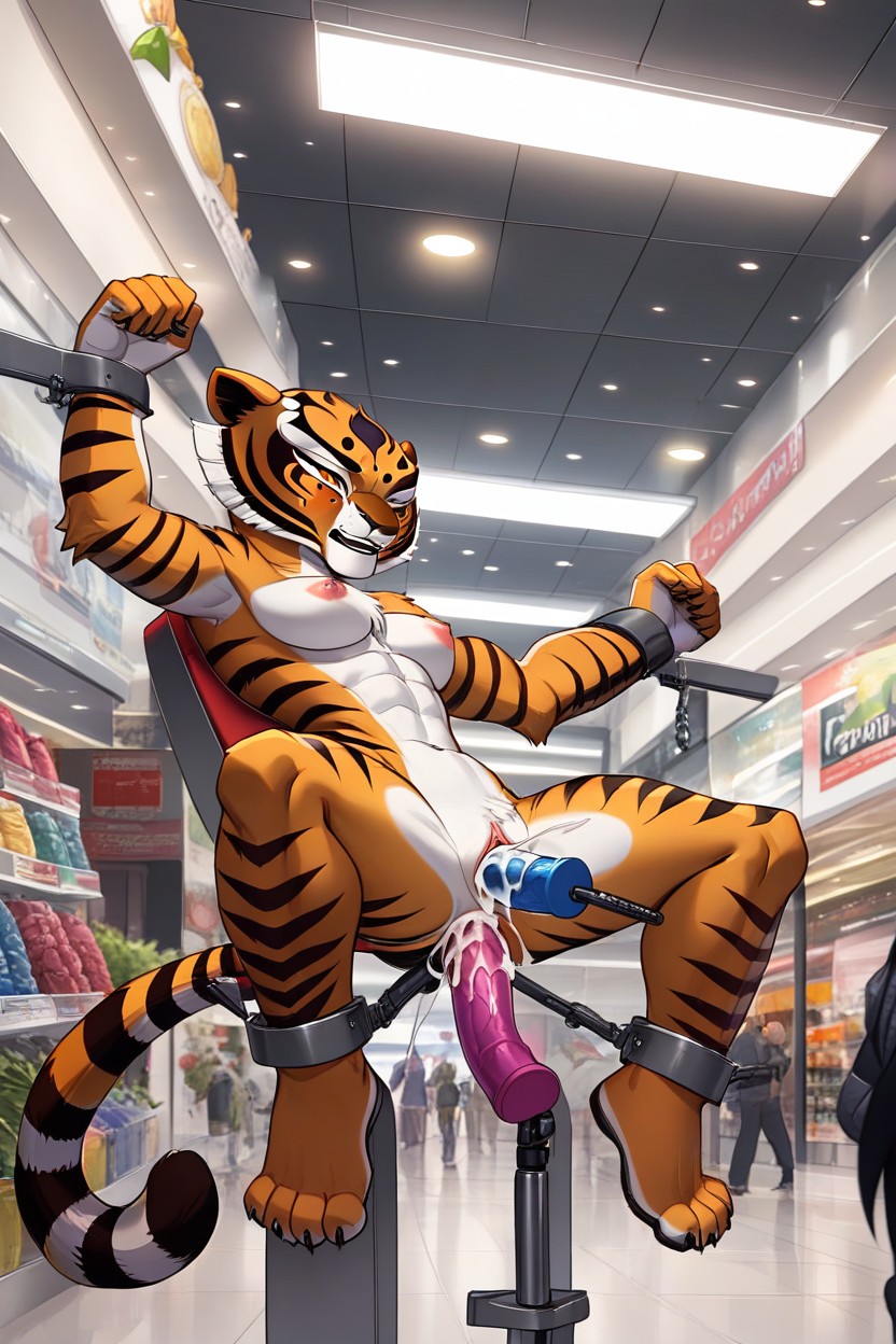 Crowd, Anal Penetration, Correct Colours Furry AI Porn