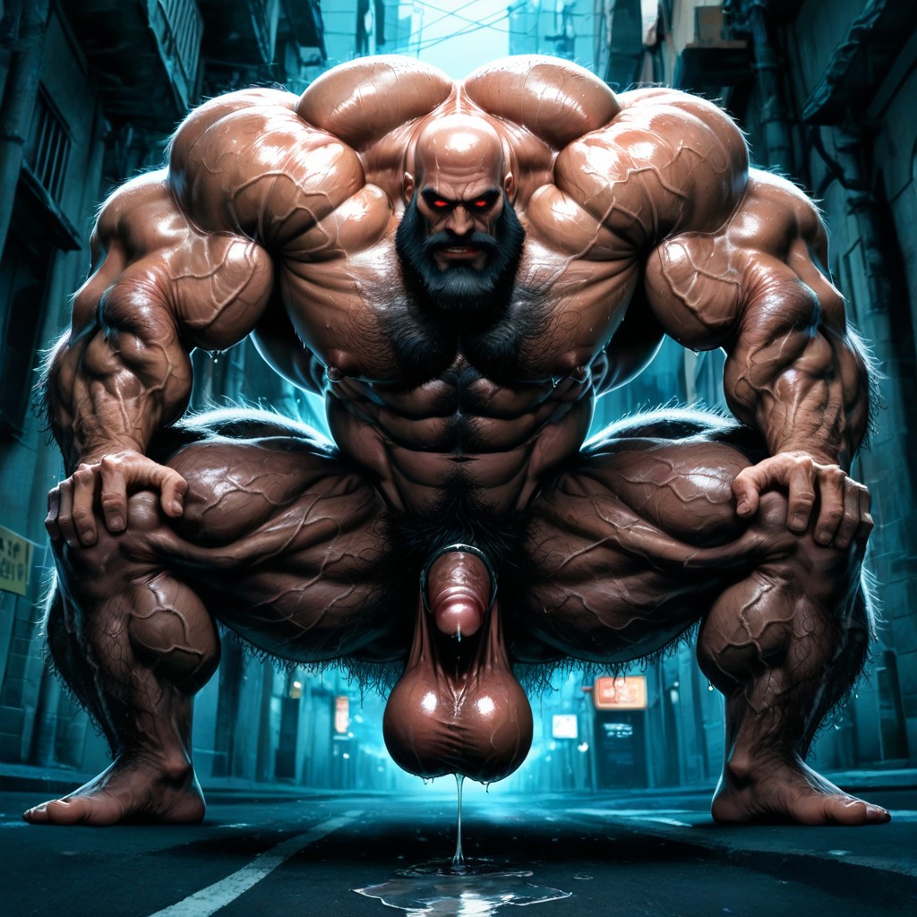 Balls Hanging Low, Square Jaw, Bald AI同性戀黃片