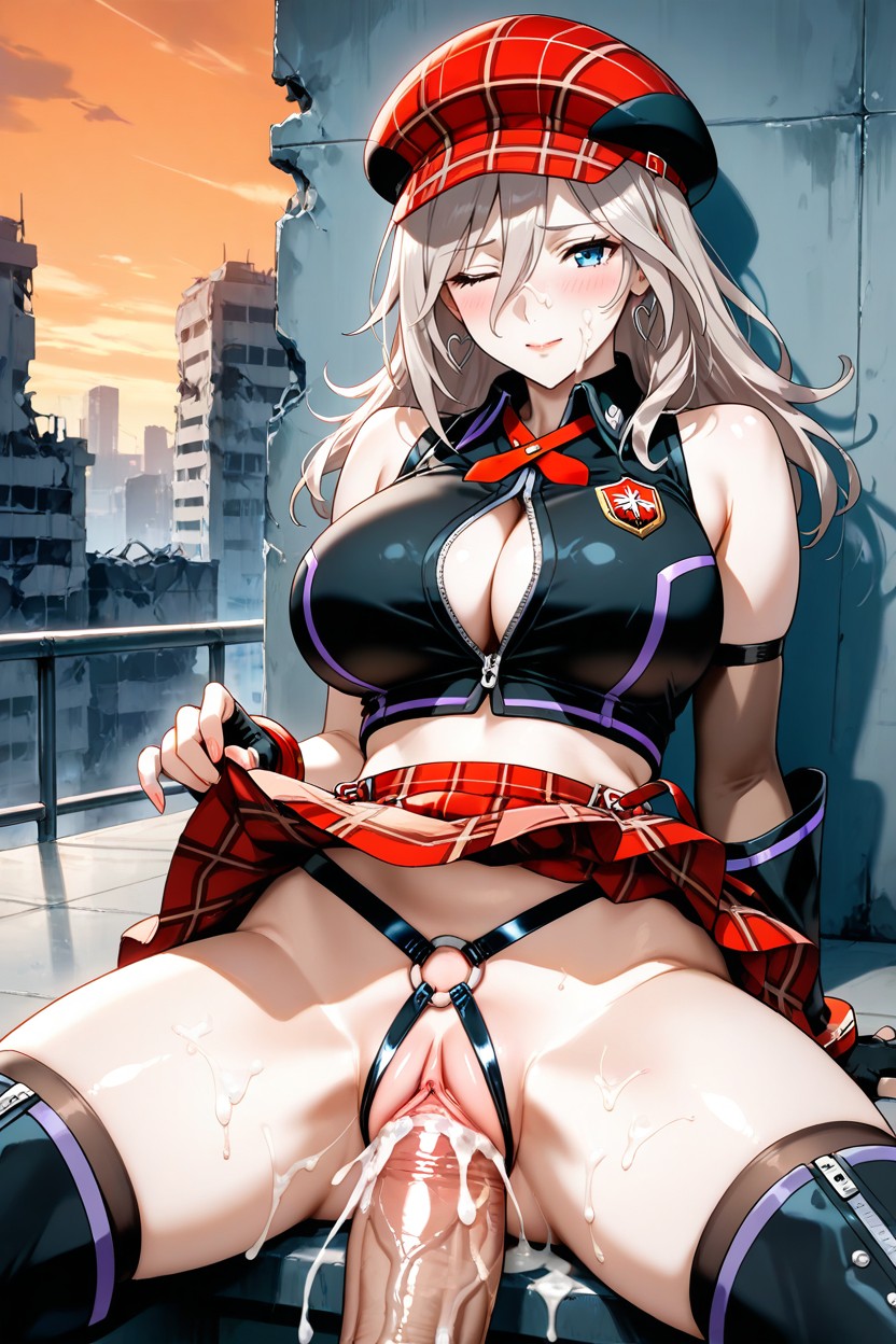 Orange Sky, She Uses Black, She Wears A Hentai AI Porn