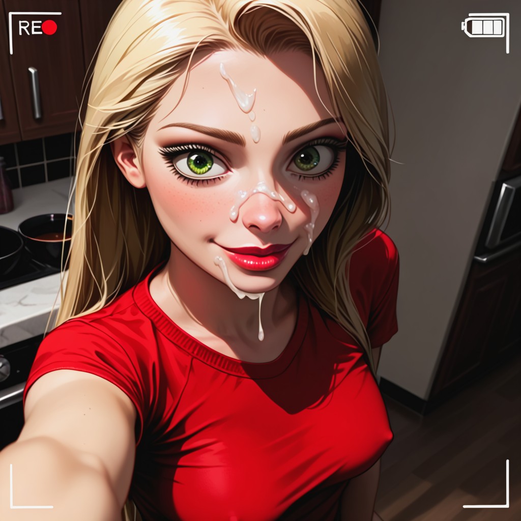 Green Eyes, Eyelashes, Drinking Tea Hentai AI Porn