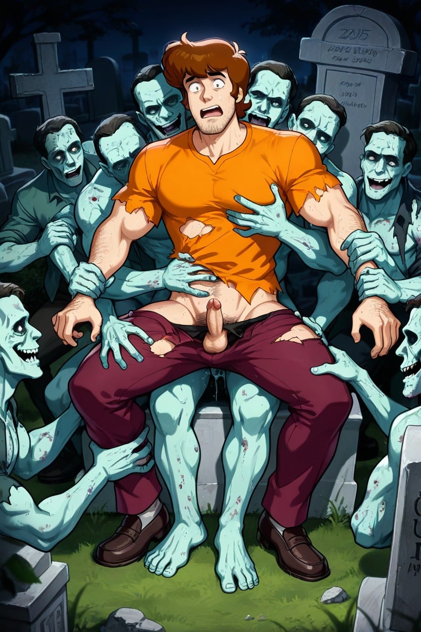 25+, Dick Exposed, Zombies Holding Each Limb ゲイAIポルノ