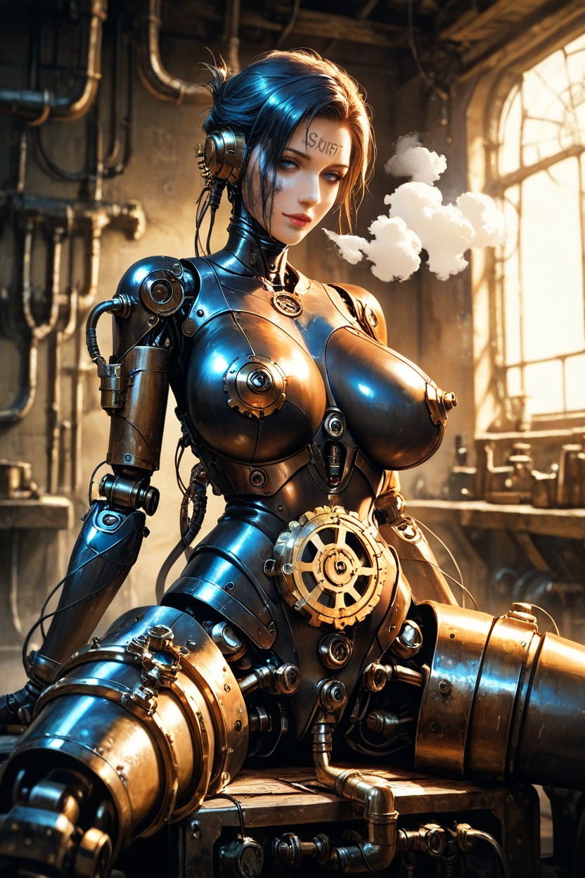 Dim Lighting, Antique Tools, Mechanical Dials Hentai AI Porn