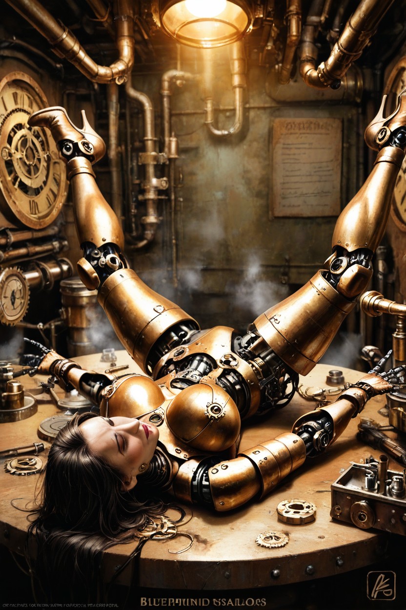 Copper Wiring, Steam, Steam Pipes Hentai AI Porn