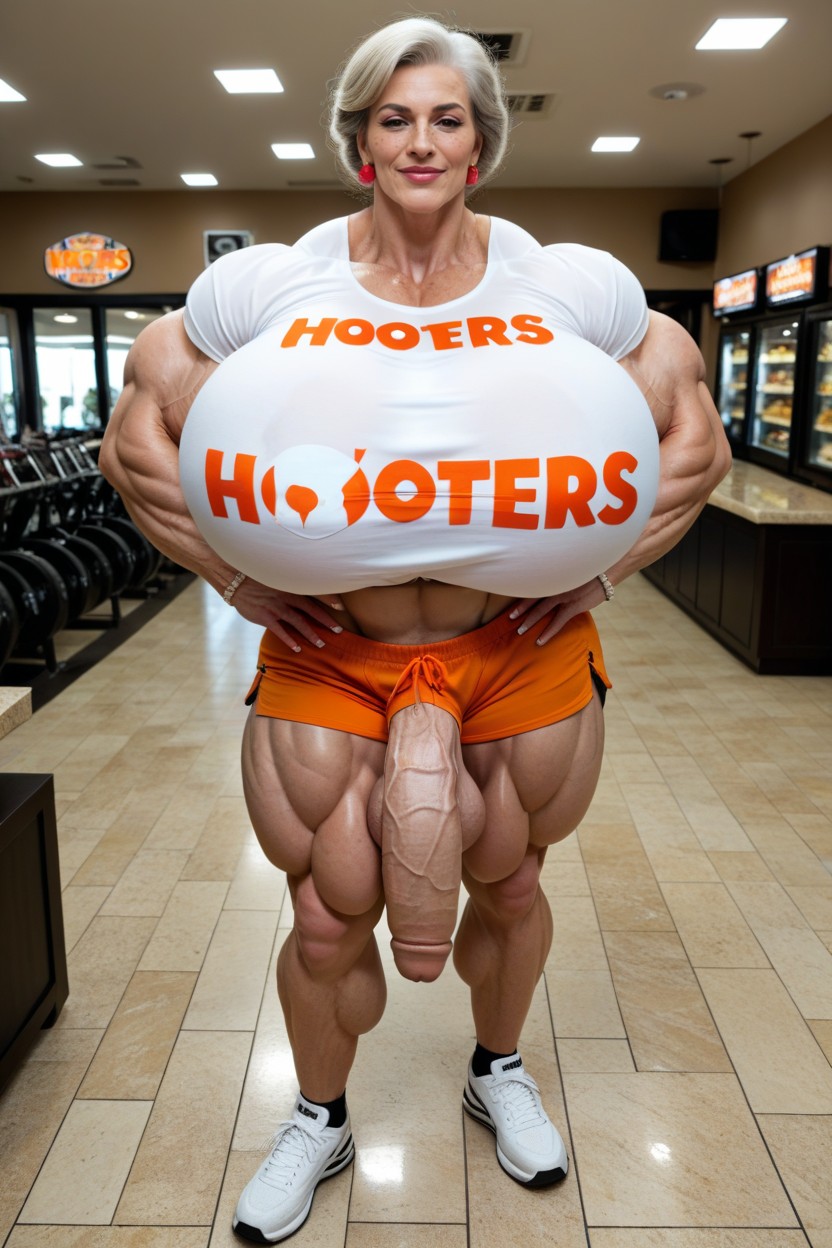 Hyper Gigantic Muscles, Hyper Massive Muscles, Gigantic Latissimus Dorsi Porno IA transsexuelle